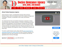 Tablet Screenshot of dorjeeinsurance.com